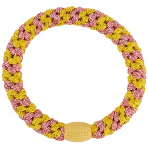 Bon Dep - Kknekki Hårelastik, Coral Glitter Stripe
